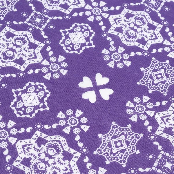 Iron Heart “Bell” Print Bandana - Purple 4 Iron Heart “Bell” Print Bandana - Purple - Image 2