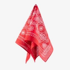 Iron Heart “Bell” Print Bandana - Red