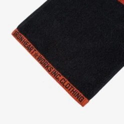 Iron Heart Small Imabari Towel - Orange/Black -Denim Clothing-Iron Heart International IHG 065 ORABLK 2