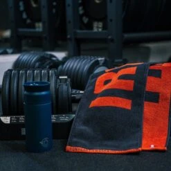 Iron Heart Small Imabari Towel - Orange/Black