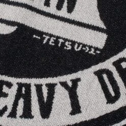 Double Weave Blanket "Bell And Wings" - Black