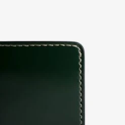 Slimline Small Shell Cordovan Wallet - Green -Denim Clothing-Iron Heart International IHG 071 GRN 3