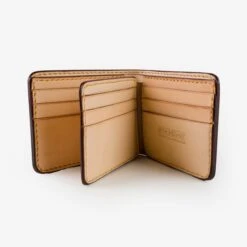 Slimline Small Shell Cordovan Wallet - Natural