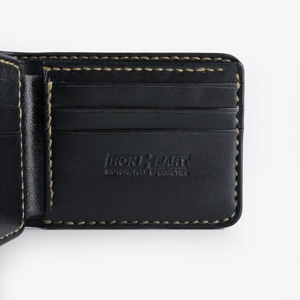 Slimline Small Shell Cordovan Wallet - Navy 4 Slimline Small Shell Cordovan Wallet - Navy - Image 2