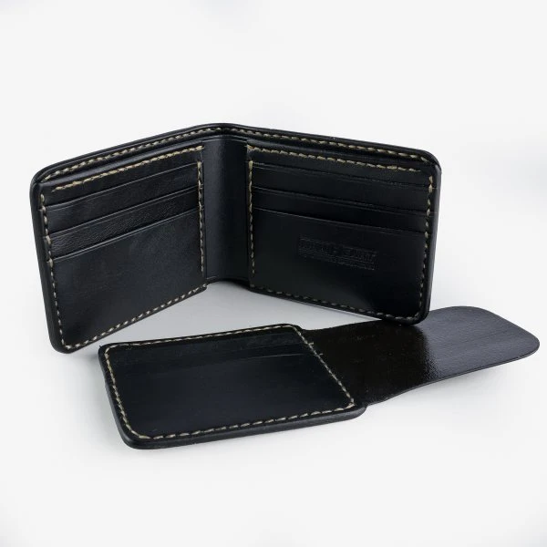 Slimline Small Shell Cordovan Wallet - Navy 5 Slimline Small Shell Cordovan Wallet - Navy - Image 3