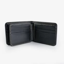 Slimline Small Shell Cordovan Wallet - Navy