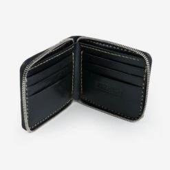 Zip-Secured Shell Cordovan Wallet - Green -Denim Clothing-Iron Heart International IHG 090 GRN 5