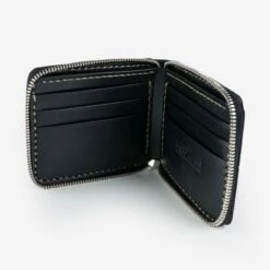 Zip-Secured Shell Cordovan Wallet - Green -Denim Clothing-Iron Heart International IHG 090 GRN 6