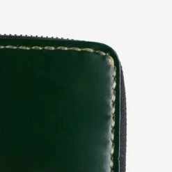 Zip-Secured Shell Cordovan Wallet - Green -Denim Clothing-Iron Heart International IHG 090 GRN 7
