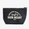 21oz Selvedge Denim Zip-Up Pouch -Denim Clothing-Iron Heart International IHG 092