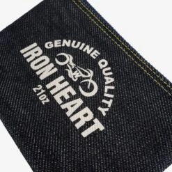 21oz Selvedge Denim Zip-Up Pouch -Denim Clothing-Iron Heart International IHG 092 3