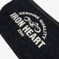 25oz Selvedge Denim Zip-Up Pouch -Denim Clothing-Iron Heart International IHG 093 3
