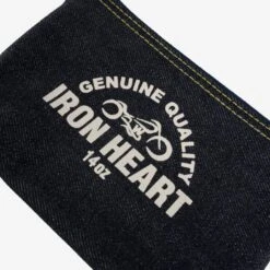14oz Selvedge Denim Zip-Up Pouch -Denim Clothing-Iron Heart International IHG 108 2