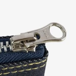 14oz Selvedge Denim Zip-Up Pouch -Denim Clothing-Iron Heart International IHG 108 3