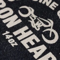 14oz Selvedge Denim Zip-Up Pouch -Denim Clothing-Iron Heart International IHG 108 4