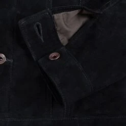 Sheepskin Modified Type III Jacket - Black -Denim Clothing-Iron Heart International IHJ 125 BLK 11