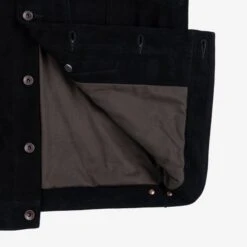 Sheepskin Modified Type III Jacket - Black -Denim Clothing-Iron Heart International IHJ 125 BLK 4