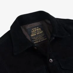 Sheepskin Modified Type III Jacket - Black -Denim Clothing-Iron Heart International IHJ 125 BLK 7