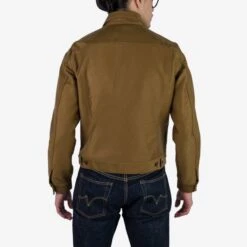 12oz Whipcord Type III Jacket - Khaki 16 12oz Whipcord Type III Jacket - Khaki -Denim Clothing-Iron Heart International IHJ 126 KHA 2