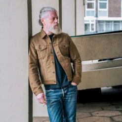 12oz Whipcord Type III Jacket - Khaki 17 12oz Whipcord Type III Jacket - Khaki -Denim Clothing-Iron Heart International IHJ 126 KHA 3