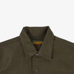 12oz Whipcord Type III Jacket - Olive Drab Green 20 12oz Whipcord Type III Jacket - Olive Drab Green -Denim Clothing-Iron Heart International IHJ 126 ODG 6