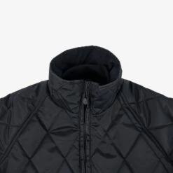 Primaloft® Quilted Rider's Jacket - Black -Denim Clothing-Iron Heart International IHJ 127 BLK 6