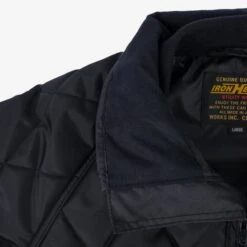 Primaloft® Quilted Rider's Jacket - Black -Denim Clothing-Iron Heart International IHJ 127 BLK 8