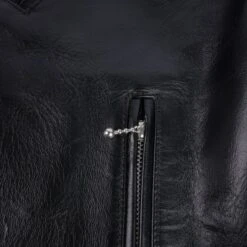 Japanese Horsehide Double Motorcycle Jacket - Black -Denim Clothing-Iron Heart International IHJ 128 BLK 10