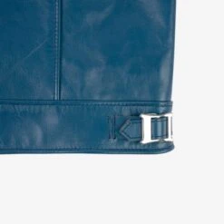 Japanese Horsehide Double Motorcycle Jacket - Blue 32 Japanese Horsehide Double Motorcycle Jacket - Blue -Denim Clothing-Iron Heart International IHJ 128 BLU 14