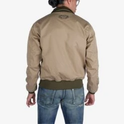 Reversible Tanker Jacket - Olive -Denim Clothing-Iron Heart International IHJ 130 OLV NP 11