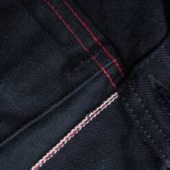 14oz Selvedge Modified Type III Jacket - Superblack -Denim Clothing-Iron Heart International IHJ 132 BLK 10