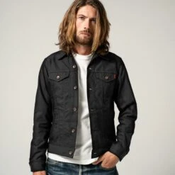 10oz TC Duck Modified Type III Jacket - Black 16 10oz TC Duck Modified Type III Jacket - Black -Denim Clothing-Iron Heart International IHJ 133 BLK 2