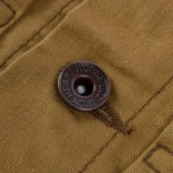 9oz Paraffin Coated OX Type II Jacket - Mustard -Denim Clothing-Iron Heart International IHJ 134 MUS 13