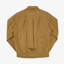 9oz Paraffin Coated OX Type II Jacket - Mustard -Denim Clothing-Iron Heart International IHJ 134 MUS 3
