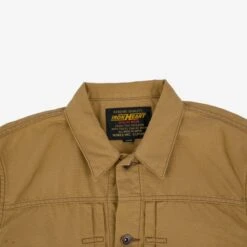 9oz Paraffin Coated OX Type II Jacket - Mustard -Denim Clothing-Iron Heart International IHJ 134 MUS 5