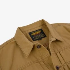 9oz Paraffin Coated OX Type II Jacket - Mustard -Denim Clothing-Iron Heart International IHJ 134 MUS 6