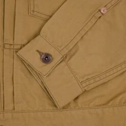 9oz Paraffin Coated OX Type II Jacket - Mustard -Denim Clothing-Iron Heart International IHJ 134 MUS 8