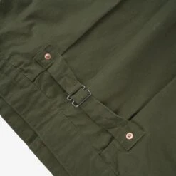 9oz Paraffin Coated OX Type II Jacket - Olive Drab Green -Denim Clothing-Iron Heart International IHJ 134 ODG 10