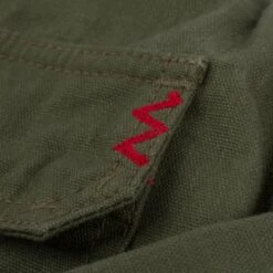 9oz Paraffin Coated OX Type II Jacket - Olive Drab Green -Denim Clothing-Iron Heart International IHJ 134 ODG 12