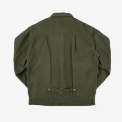 9oz Paraffin Coated OX Type II Jacket - Olive Drab Green -Denim Clothing-Iron Heart International IHJ 134 ODG 3