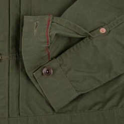 9oz Paraffin Coated OX Type II Jacket - Olive Drab Green -Denim Clothing-Iron Heart International IHJ 134 ODG 9