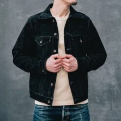 Split Steer Modified Type III Jacket - Black 17 Split Steer Modified Type III Jacket - Black -Denim Clothing-Iron Heart International IHJ 49 BLK 2