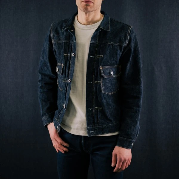 16oz Slubby Selvedge Denim Type II Jacket - Indigo 5 16oz Slubby Selvedge Denim Type II Jacket - Indigo - Image 3