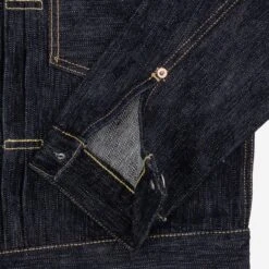 16oz Slubby Selvedge Denim Type II Jacket - Indigo 22 16oz Slubby Selvedge Denim Type II Jacket - Indigo -Denim Clothing-Iron Heart International IHJ 507 SLB 6