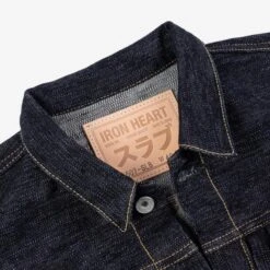 16oz Slubby Selvedge Denim Type II Jacket - Indigo 23 16oz Slubby Selvedge Denim Type II Jacket - Indigo -Denim Clothing-Iron Heart International IHJ 507 SLB 7