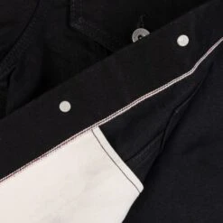 14oz Selvedge Denim Modified Type III Jacket - Black/Black -Denim Clothing-Iron Heart International IHJ 86 BLK 10