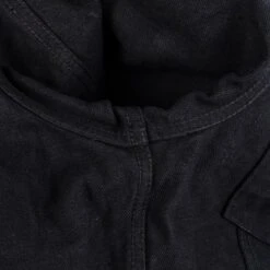 14oz Selvedge Denim Modified Type III Jacket - Black/Black -Denim Clothing-Iron Heart International IHJ 86 BLK 11