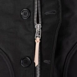 Whipcord N1 Deck Jacket - Black -Denim Clothing-Iron Heart International IHM 35 BLK 9