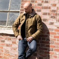 Whipcord N1 Deck Jacket - Khaki 21 Whipcord N1 Deck Jacket - Khaki -Denim Clothing-Iron Heart International IHM 35 KHA 2