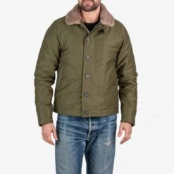 Whipcord N1 Deck Jacket - Olive Drab Green